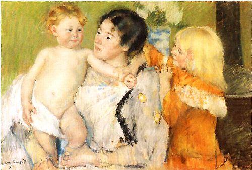 Mary Cassatt After the Bath china oil painting image
